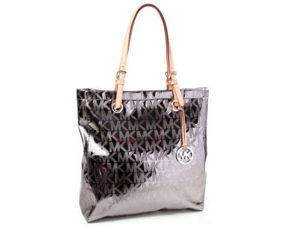 Bolsa Michael Kors Logo Prateada